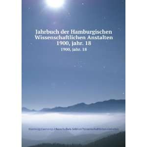  Jahrbuch der Hamburgischen Wissenschaftlichen Anstalten 