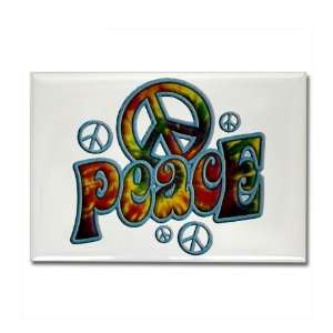  Rectangle Magnet PEACE Peace Symbol: Everything Else
