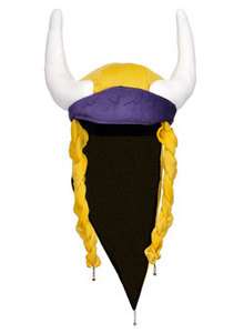Minnesota Vikings Helga Hat with Braids and Horns.  
