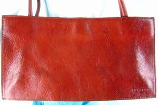 WILSONS LEATHER Pumpkin Orange Red Purse Shoulder Bag Small Satchel 