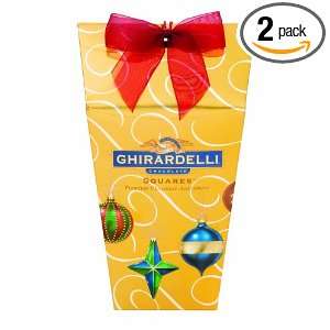 Ghirardelli Chocolate Squares Assortment, 9.32 Ounce Holiday Boxes 