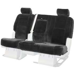    Fit Front Bench Seat Cover   Velour Fabric , Charcoal: Automotive