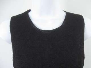 MAX STUDIO Black Sleeveless Knit Top Shirt Sz M  