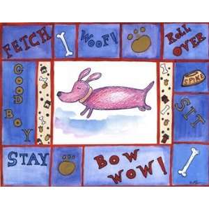  Weenie Dog   Poster by Serena Bowman (14x11): Home 