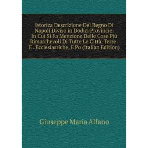   Ecclesiastiche, E Po (Italian Edition) Giuseppe Maria Alfano Books