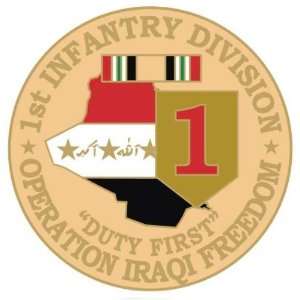  1st Infantry Division Operation Iraqi Freedom Pin 