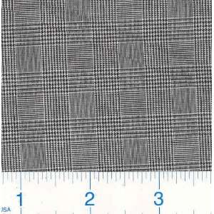  60 Wide Shirting Glen Plaid Black/White Fabric By The 