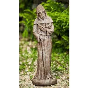   Saint Francis Cast Stone Garden Statue Pietra Vecchia, Pietra Vecchia