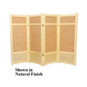  48 Low Jute Shoji Room Divider Number of Panels 4 