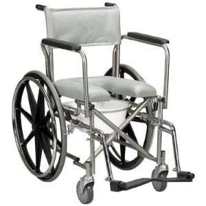  New   Stainless Steel Rehab Shower Chair Commode 