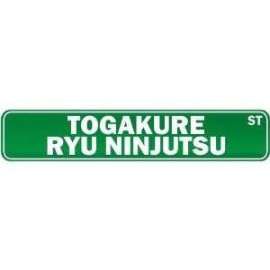 New  Togakure Ryu Ninjutsu Street Sign Signs  Street Sign Martial 