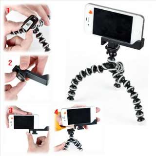 Flexible Tripod Stand + Vertically Horizontally Mount Holder For 