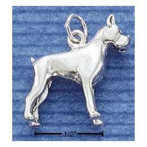  Sterling Silver 3d Boxer Charm Arts, Crafts & Sewing
