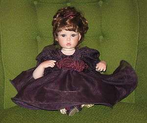 AMAYA (Purple), Marie Osmond 11 Porcelain Sitting Doll, Limited 