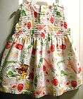   Smocked Sun Dress Gardening Vegetables Girls 12 month Pooh (9 12 mo