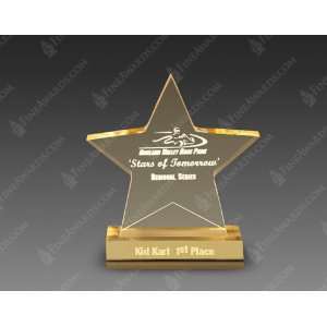  Gold Acrylic Star Award