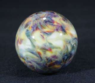 Juba Glass Contemporary Lampwork Borosilicate Glass Marble Amber Over 