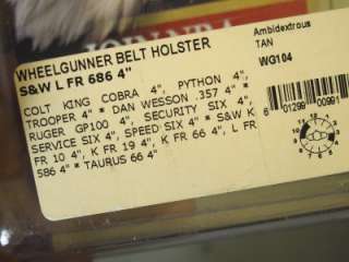 WG104 GALCO Ambi Hip Gun Holster S&W K/L Frame 10 19 66 RUGER GP100 