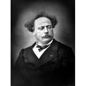 Portrait of Alexandre Dumas, French Novelist and Playwright Stretched 
