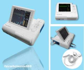 CE Approved FHR TOCO Fetal movement Fetal Monitor
