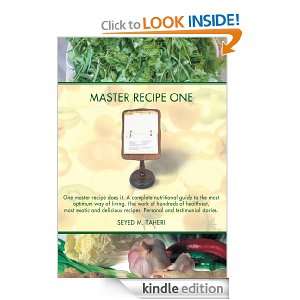 Master Recipe One: One master recipe does it. A complete nutritional 