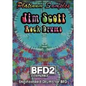   Scott Rock Drums BFD2 Compatible Volumes 1 and 2 Musical Instruments