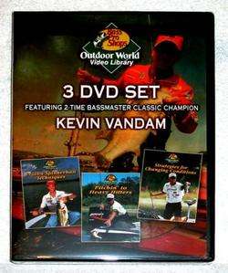 NEW Bass Pro Kevin VanDam 3 DVD Video Set Fishing Fish  