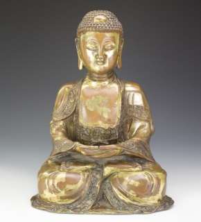 QING Chinese Buddha Buddhist Amida Nyorai Statue ★  