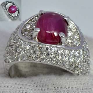   Gold Natural Top Star Ruby Diamond Cocktail Ring $ 20000 mmarket value