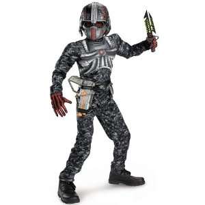 Lets Party By Disguise Inc Recon Commando Child Costume / Black/Grey 