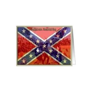  Confederate Memorial Day, Confederate Flag with Soldiers 