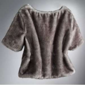   Vera by Vera Wang Womens Faux Fur Crop Jacket XL 