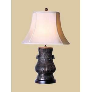  East Enterprises Oriental Urn Table Lamp with Bronze 