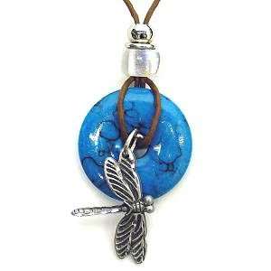  Earth Reflections Diamond Cut Necklace   Dragonfly 