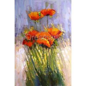  Contemporary Oil Painting Flower310 Stretched 24x36
