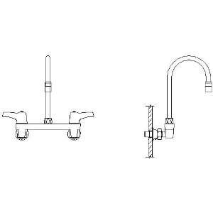 Delta Commercial 28C4933 R7 28T Two Handle 8 Wall Mount Service Sink 