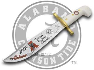 CASE 09 Alabama Football Champions White Bowie Knives  