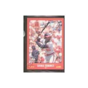 1988 Score Regular #308 George Hendrick, California Angels Baseball 