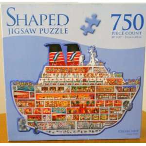  Gale Pitt Cruise Ship Shaped Puzzle 750 Pieces Toys 