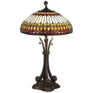  Western Place Tiffany Style Table Lamp