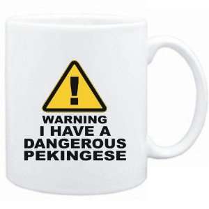  Mug White  WARNING : DANGEROUS Pekingese  Dogs: Sports 