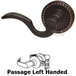  Passage paddle left handed lever with rope rosette in oil 