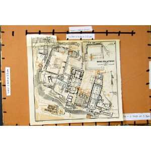  Map 1928 Plan Mons Palatinus Circus Maximus Italy