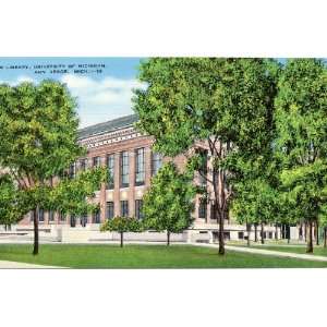   Postcard Law Library   University of Michigan   Ann Arbor, Michigan