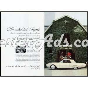  1961 Vintage Ad Ford Motor Company Ford Thunderbird people 