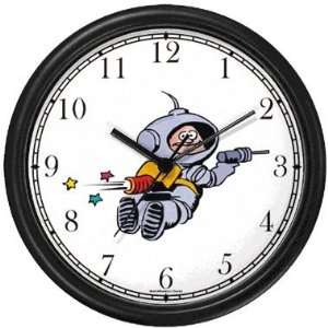  Space Cadet, Astronuat or Cosmonaut Wall Clock by 