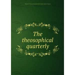  The theosophical quarterly. 16: Harry Houdini Collection 
