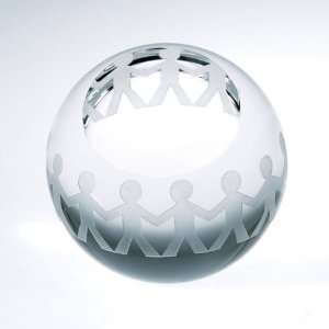  Optical Crystal Harmony Globe Paperweight: Home & Kitchen