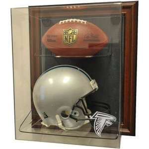  Atlanta Falcons Helmet and Football Case Up Display 