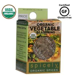 Spicely 100% Organic and Certified Gluten Free, Vegetable Seasoning
